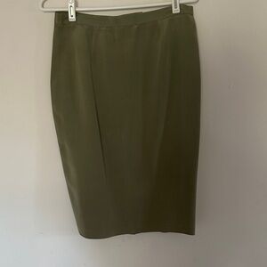Josephine Chaus Olive Pencil Skirt